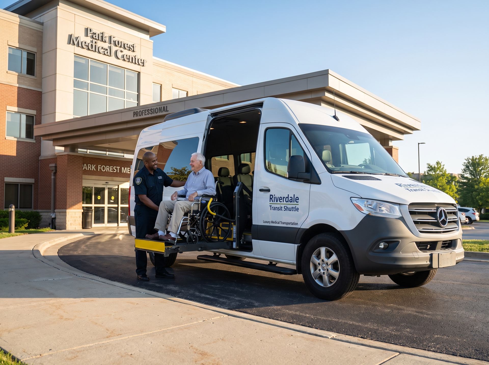 Wheelchair-Accessible Medical Van - Riverdale Transit Shuttle